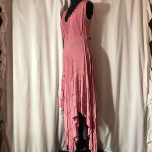 Flower Pink/Dusty Rose Dress Size M
